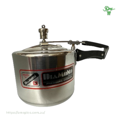 Diamond Induction Base White Pressure Cooker - Buy Online Australia | Om Spice & Grocery