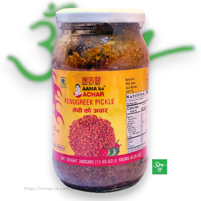 Aamako Fenugreek Pickle 380g - Buy Online Australia | Om Spice & Grocery