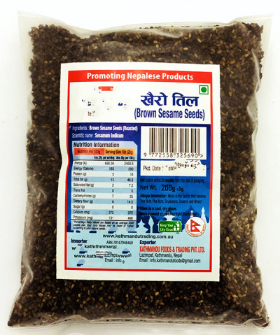Khairo Til (Brown Sesame seeds) - Buy Online Australia | Om Spice & Grocery