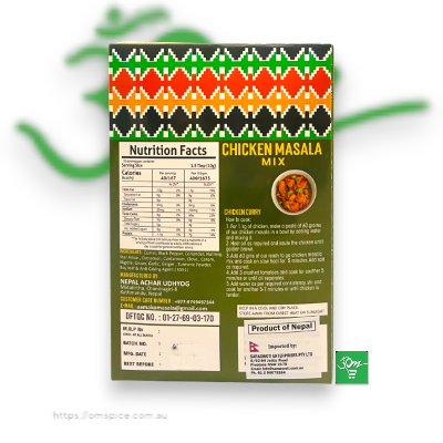 Aama Ko Masala Chicken Masala Mix 100g - Buy Online Australia | Om Spice & Grocery