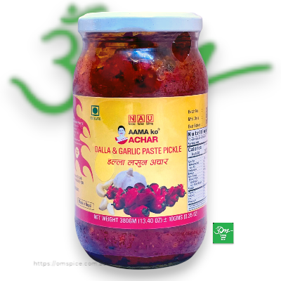 Aamako Dalla and Garlic Paste Pickle - Buy Online Australia | Om Spice & Grocery