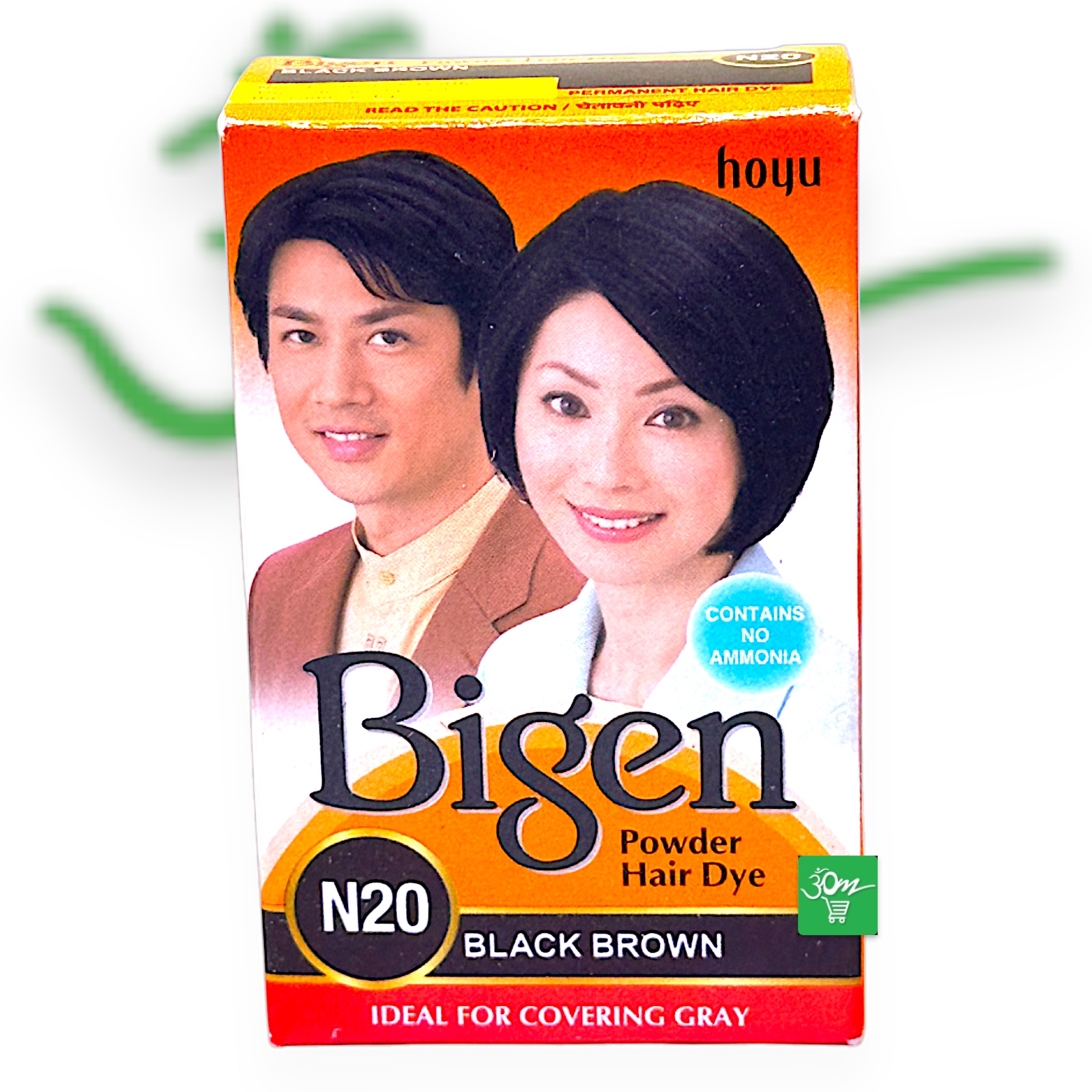 Bigen Powder Hair Dye N20 Black Brown