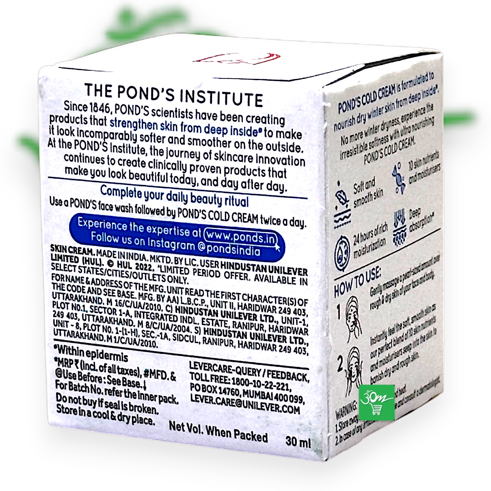 Pond's Cold Cream - Buy Online Australia | Om Spice & Grocery