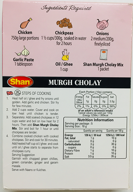 Shan Murgh Cholay - Buy Online Australia | Om Spice & Grocery