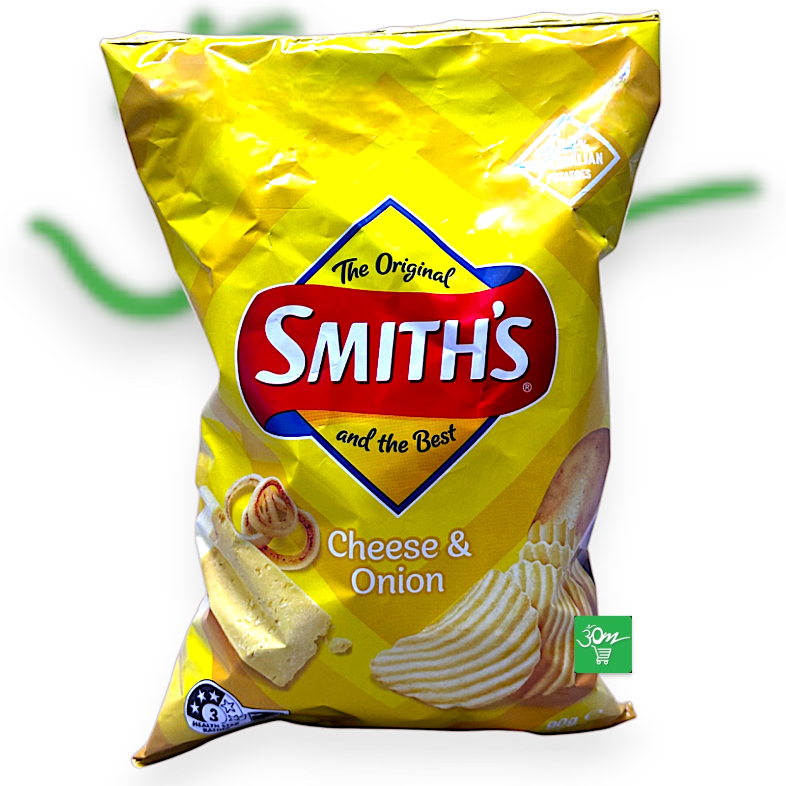 Smith’s Cheese & Onion Potato Chips – Classic Crinkle-Cut Snack - Buy Online Australia | Om Spice & Grocery