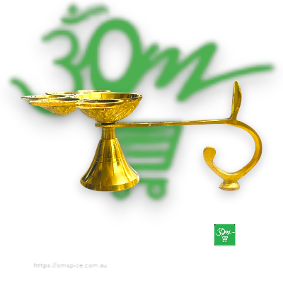 Aarati Panchamukhi Brass  7 inch - Buy Online Australia | Om Spice & Grocery