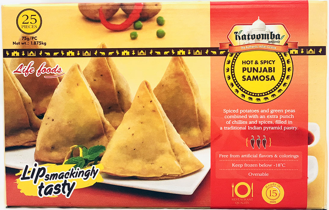 Katoomba Hot & Spicy Panjabi samosa 25pcs - Buy Online Australia | Om Spice & Grocery