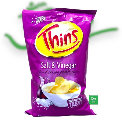 Thins Salt & Vinegar Potato Chips - Buy Online Australia | Om Spice & Grocery